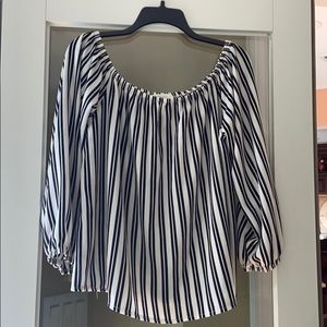 Forever 21 over the shoulder blouse Sz 2X plus size top shirt